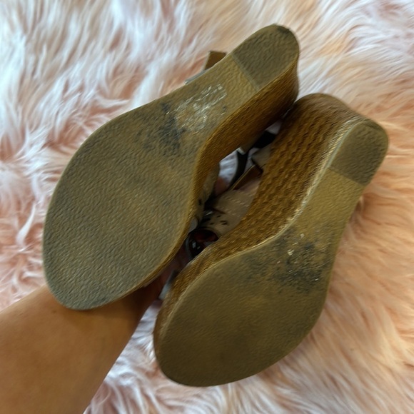 Jellypop Taupe Strappy Summer Wedges - Picture 5 of 6